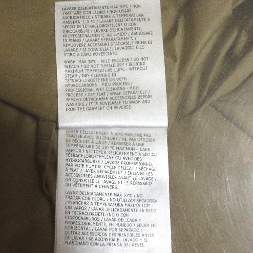 MONCLER VANILLE nylon trench coat, size 0, beige Women USED thumbnail 16