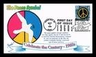 US COVER PEACE SYMBOL 1960S CELEBRATE CENTURY FDC JUVELAR LIMITED EDITION