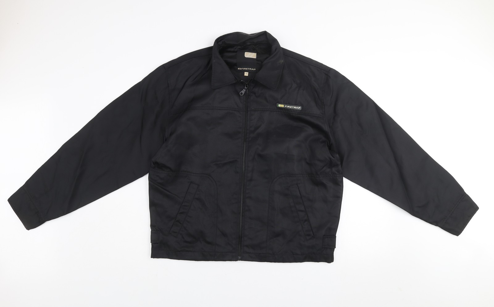 Firetrap Men's Black Nylon Full Zip Basic Jacket … - image 1