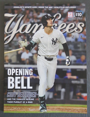 New York Yankees Magazine April 2026 Cody Bellinger, Aaron Judge