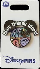 2026 Disney Parks 4 Parks Icons Magic Animal Kingdom Epcot Hollywood OE Pin