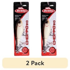 (2 pack) Berkley Choppo Topwater Fishing Lure, Bone, Size 90