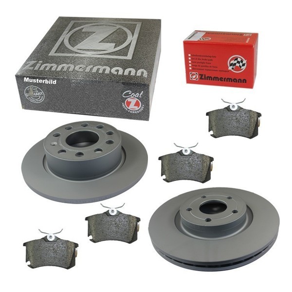 Zimmermann Bremsscheiben 296Mm + BelÄGe Hinten FüR BMW 1Er E87 E81 3Er E90-image