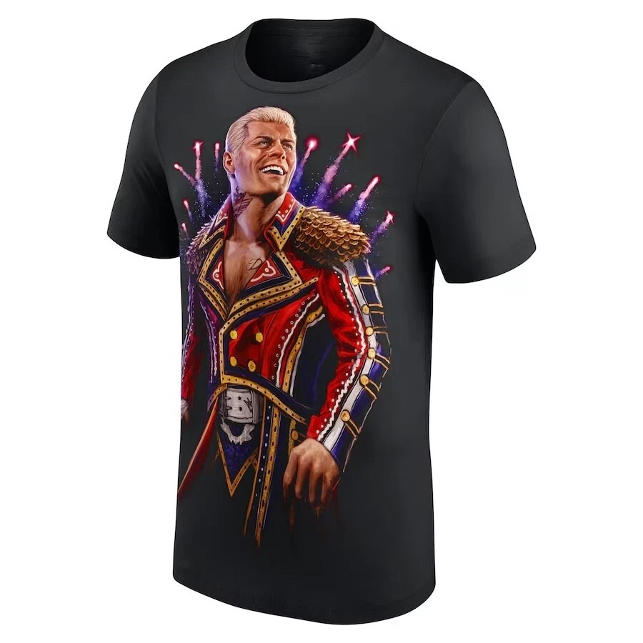 Wrestling Entertainment CODY RHODES PORTRAIT T-SHIRT ALL SIZES BLACK