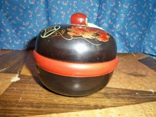 Beautiful Made in Japan Covered Dish Bowl   4 1/4 Inches High