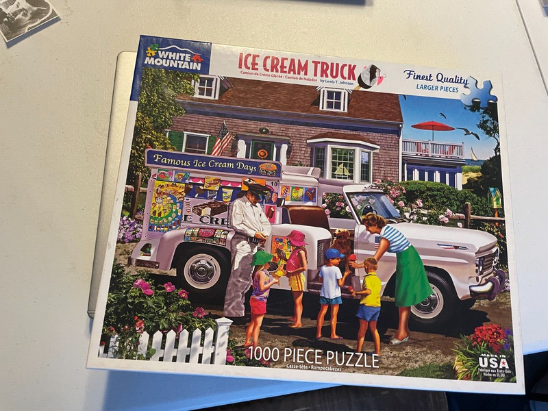 1000 piece White Mountain Jigsaw Puzzle