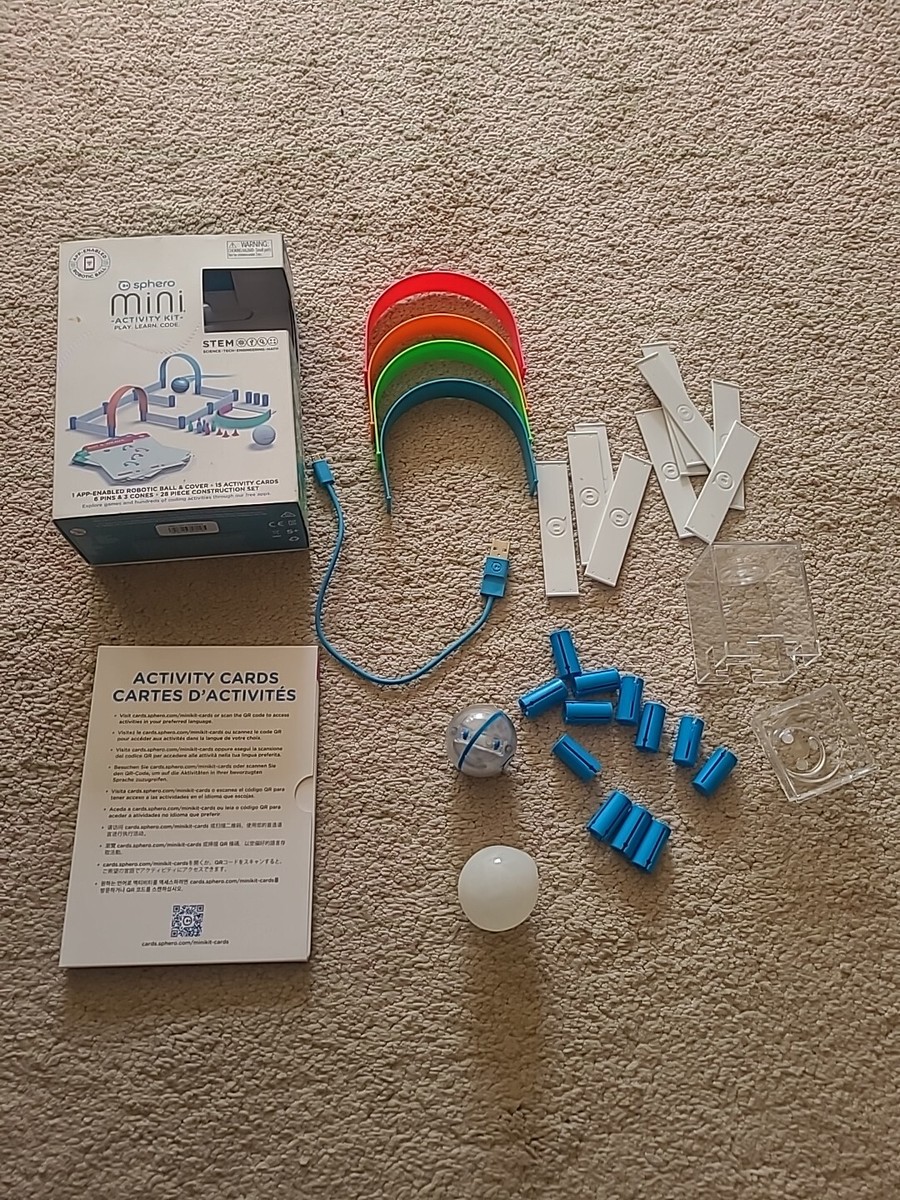 SPHERO Mini Activity Kit App Enabled Robotic Ball, 15 Activity Cards, 28  Pieces