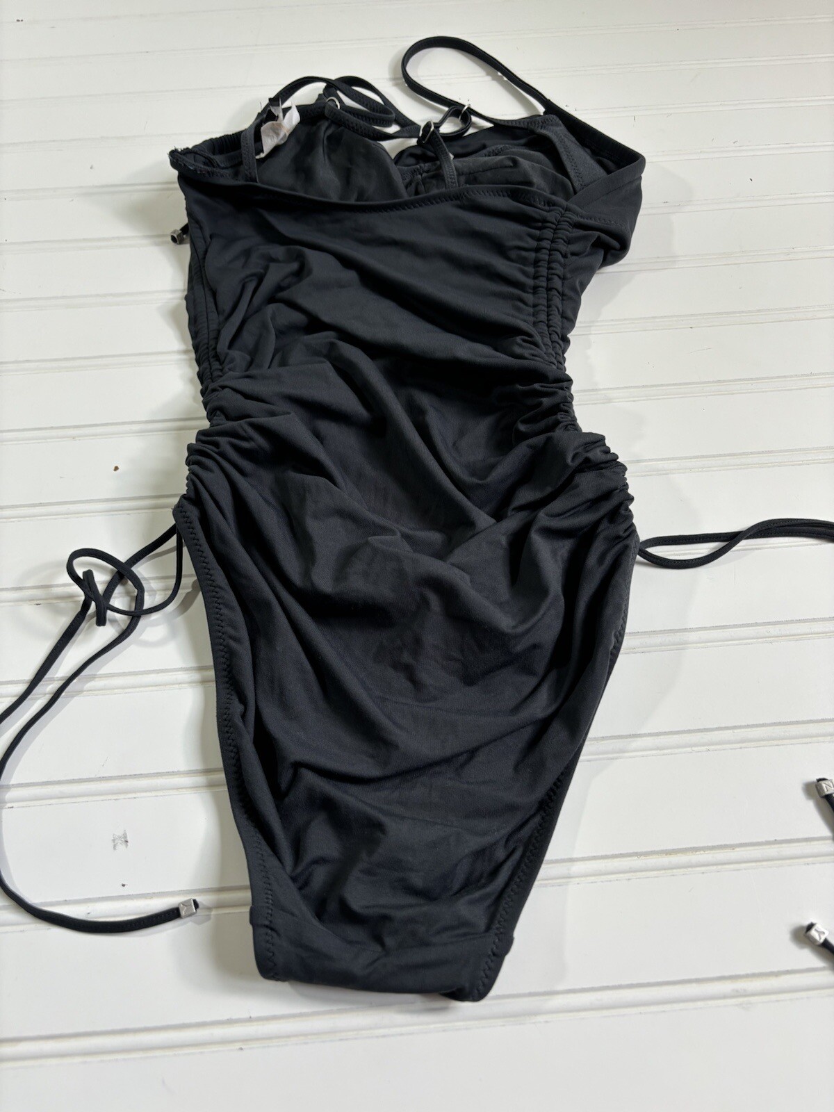 DKNY Gray Adjustable Drawstring Sides Built-In Su… - image 10