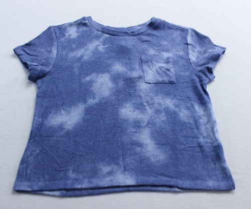 R+R Unisex Kid's Short Sleeve Brushed Boxy T-Shirt EJ3 Blue Medium 8-10 NWT