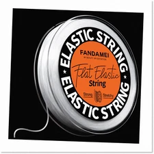 High-Quality 0.7mm Elastic String for Bracelets - Stretchy Bracelet String Flat