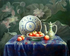 Oil Painting Hand painted on canvas- Table for a king - size 24“x20”