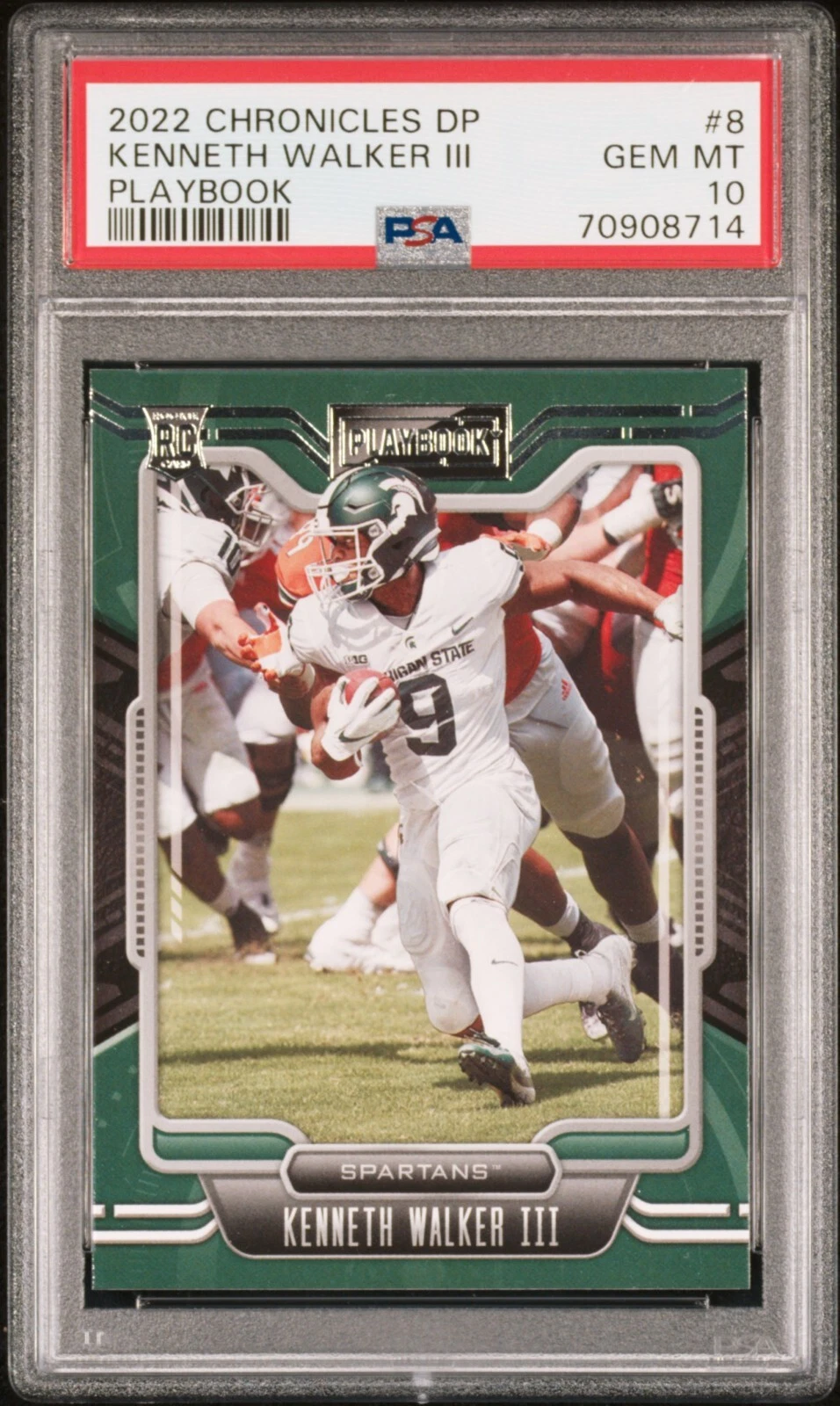 Kenneth Walker III Panini Chronicles Draft Picks Playbook #8 Base