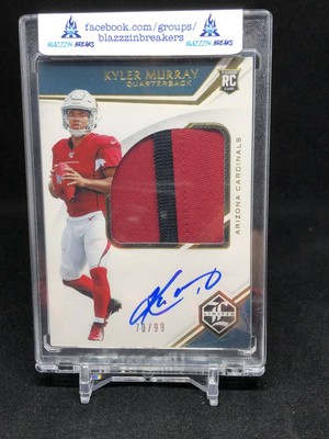 Kyler Murray 19 Panini Limited Rpa Rookie On Card Auto 99 2 Color Patch Ebay