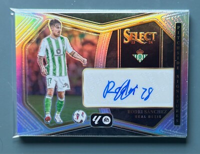 2023-24 Panini Select La Liga Rodri Sanchez Pitchside Signatures Auto Silver