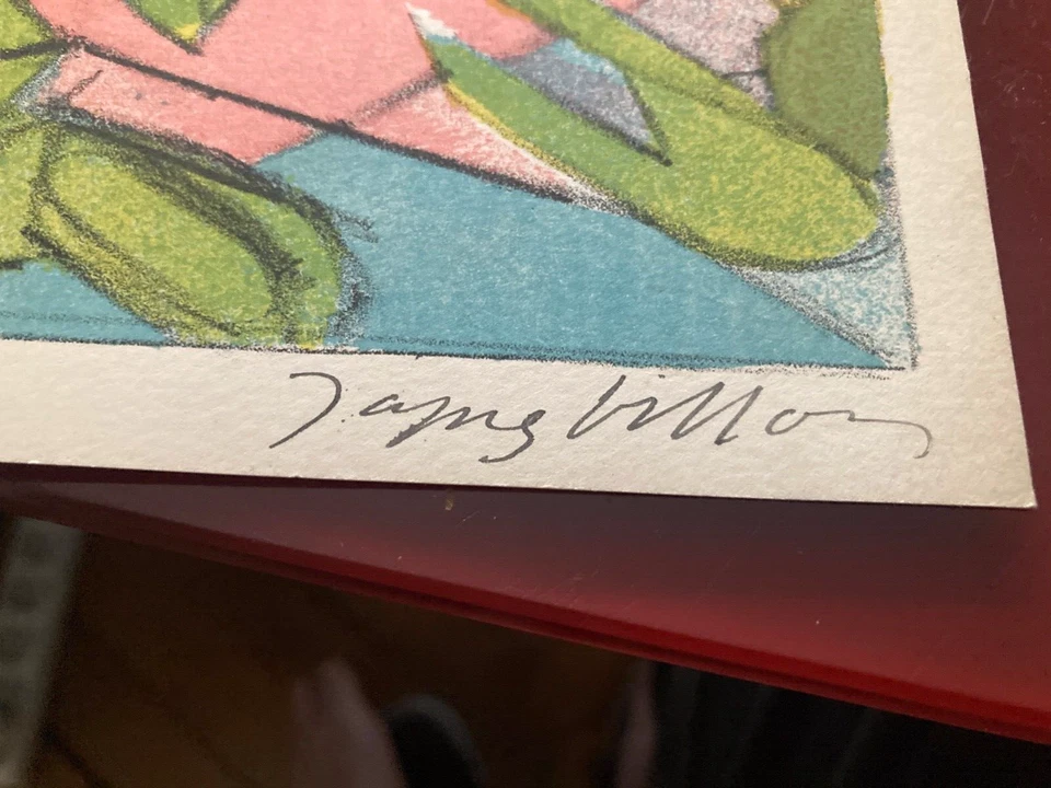 Jacques Villon lithographie signée art abstrait cubisme art 1956 abstraction art - Photo 3/3