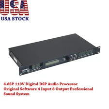 US 4.8SP Digital DSP Audio Processor Software 4Input 8 Output Professional Sound