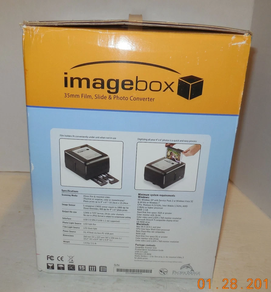 Pacific Imagebox Plus 35mm Film, Slide And Photo Converter Brand New 12MP - Image 4 of 4