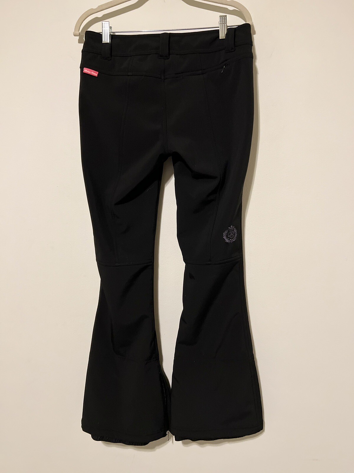 Betty Rides Danika Skinny Softshell Snow Pant Black Small Flare