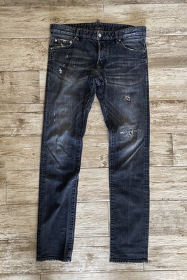 DSQUARED2 tg 50  BLACK LOGO  Ultra SLIM Fit DSQ2 size 36w ORIGINALE Dsq2 jeans