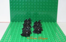 Vintage 5 Lego Black Dragon Helmets from 1994 Castle Knights Minifigures Series