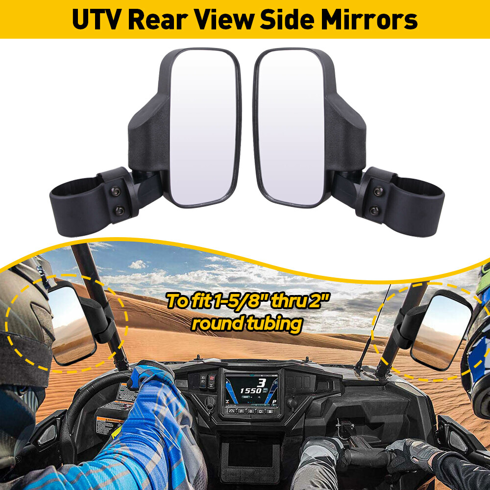 UTV Side View Rear Mirrors Set For Kawasaki Mule PRO FX FXT DX DXT PRO