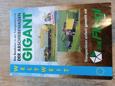 Brochure Fliegl giant push-off truck magazine tractor hauler W