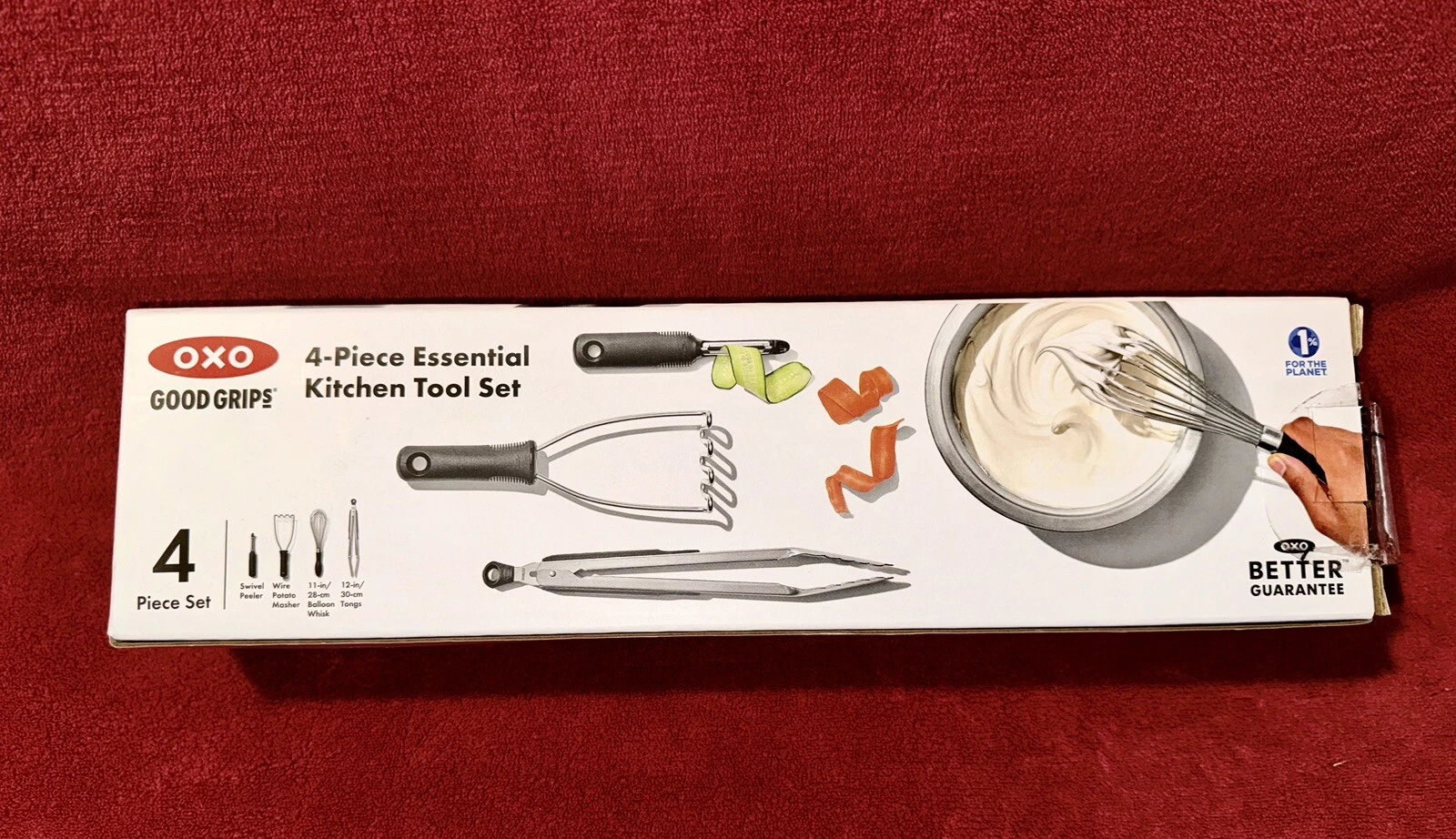 OXO Good Grips 4-Piece Essential Kitchen Tool Set NEW