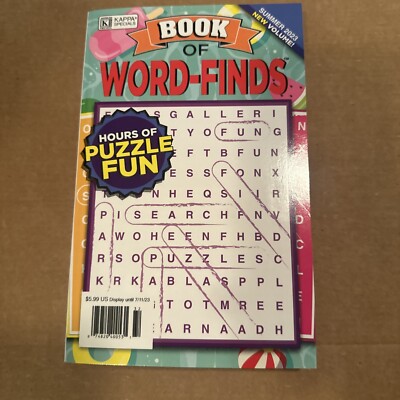 Book Of Word-Finds Summer 2023 Edition. Hours Of Puzzle Fun