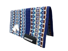 Western Horse Saddle Pad Blanket 100% New-Zealand Wool - Custom Your own Design