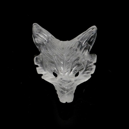 Estatua Tallada a Mano Cabeza de Lobo Colgante Piedra Natural Cristal Cuarzo Curación Amuleto - Imagen 16 de 26