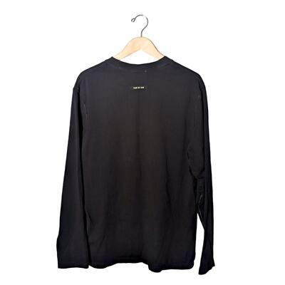 Tシャツ・カットソー FEAR OF GOD LOGO PATCH LONG SLEEVE TEE Fear of God Long Sleeve Tee-Shirt FG Logo Black - Medium | eBay