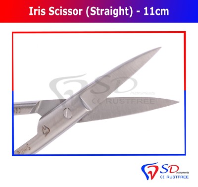 Iris Scissors 11.5CM STRAIGHT Dental Surgery, For Trimming & Cutting Sutures CE - Foto 14