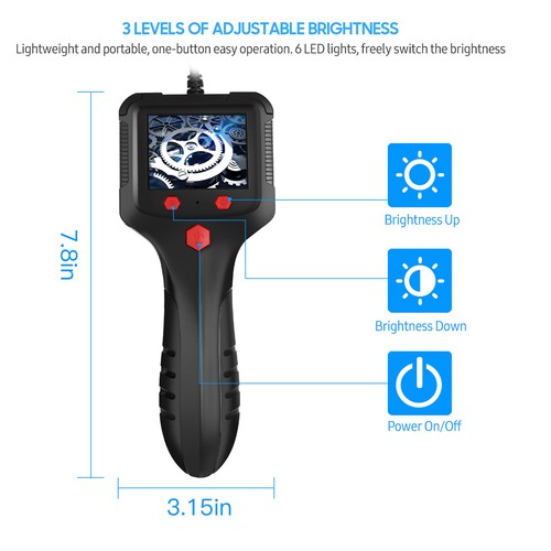 P100 Industrial 5.5mm 1080P Digital Borescope IP67 Waterproof V3H6 - Picture 11 of 11