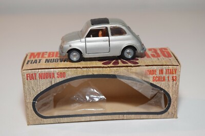 ミニカー MEBETOYS A-36 FIAT NUOVA 500 A21 1:43 MEBETOYS A-36 A36 FIAT NEW 500 METALLIC GREY VNMIB