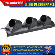 2" 52mm Car A Pillar 3 Hole Triple Gauge Meter Mount Holder Pod Black Universal
