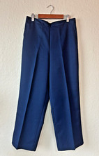 Alfred Dunner Pleated Navy Petite Dress Pants w/ Elastic Waist Band- Size 10P