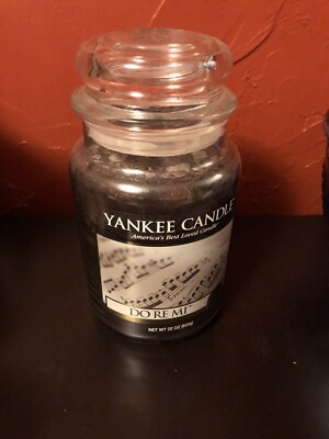 New YANKEE CANDLE DO RE MI Large Jar AUTHENTIC HARD TO FIND RARE