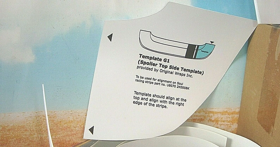 Kit de rayas Kia Soul Silver Racing gráfico con techo corredizo U80702K010 SL para 10-13 Y1 Foto 3 de 4