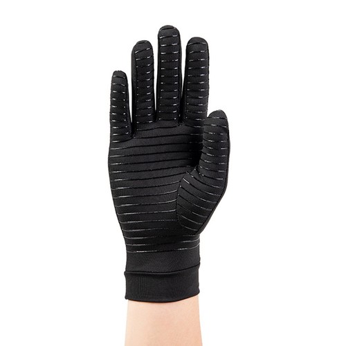 Silicone Sport Cycling Driving Gloves Copper Fiber Thermal Black Riding Gloves - Picture 11 of 14