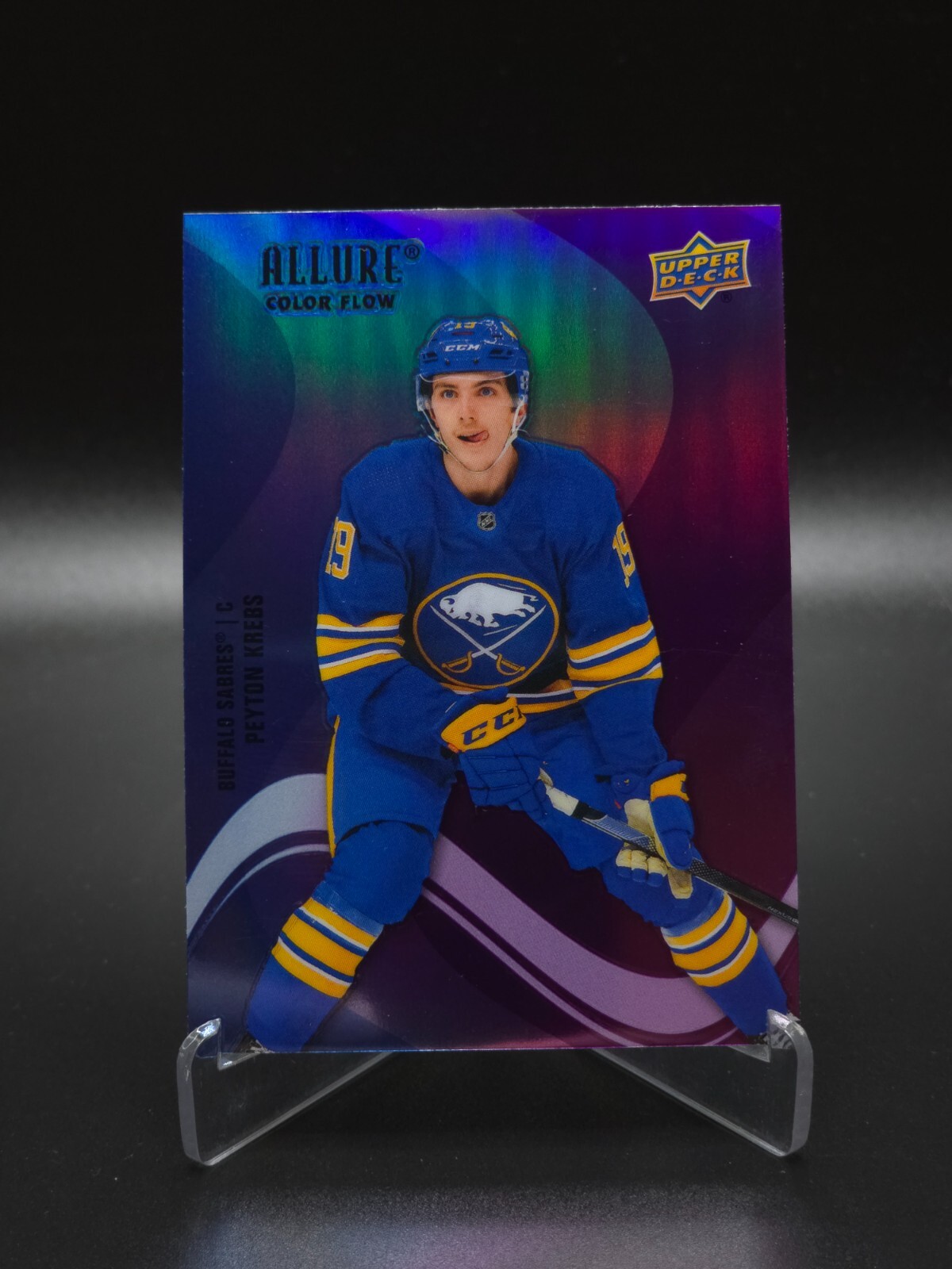 Peyton Krebs 2022-23 Upper Deck Allure Blue-Purple Color Flow #SF-59