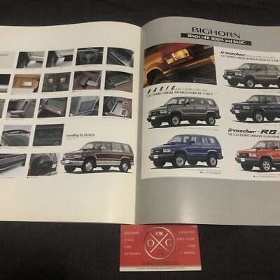 Vintage Isuzu Bighorn Brochure JDM Catalog Rare 91-02 92 93 94 95