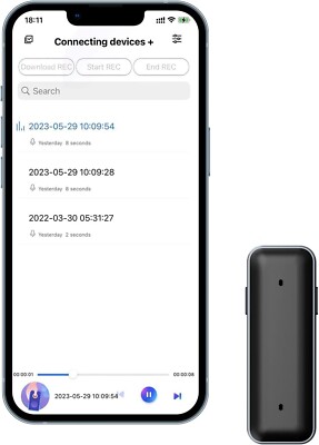 ZAQE 64GB Digital Voice Recorder Rechargeable w/ Playback for lectures, Meetings