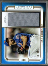 2023 Topps Definitive Collection Jumbo Relics Blue #DJRMSC Max Scherzer /30