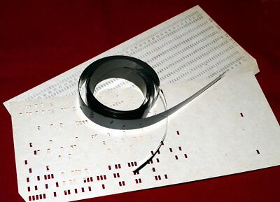SET of Soviet Punch Cards (IBM 80-column) Magnetic Tape ORWO GDR 9 ...