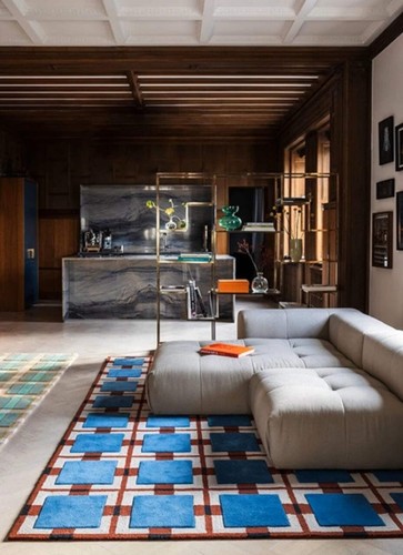 EVELINA KROON OCHRE Fields Hand Tufted Woolen Area Rug High Quality Area Rugs