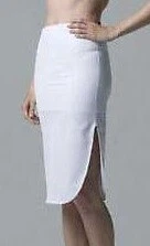 Dominique WHITE Tea Length Control Slip, US Medium