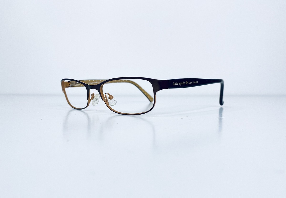 Kate Spade Ambrosette JUV Brown Polka Dot Tortoise Eyeglasses 52-17-135 Kate Spade AMBROSETTE JUV Brown/Dark Tortoise 52-17-135  main image 3