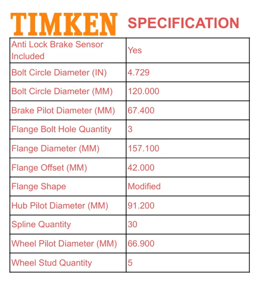 Buje de cojinete de rueda delantera trasera 2TIMKEN para 10-16 Chevy Camaro Cadillac AWD RWD B04 Foto 3 de 4