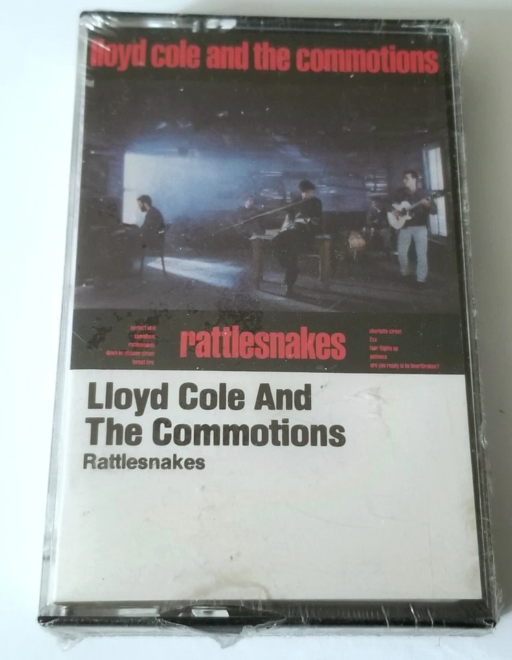 LLOYD COLE AND THE COMMOTIONS EALED RATTLESNAKES TAPE CASSETTE 1985 INDIE ROCK - Image 3 of 4