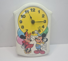 Vintage 1987 Walt Disney Company Ceramic Clock Mickey Mouse
